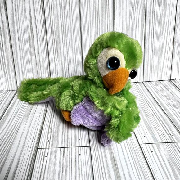 Wild Republic Huggers Green Parrot Stuffed Animal - 8" Plush - Picture 3 of 5